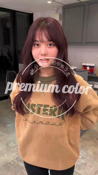 ロング カラー ヘアアレンジ 💚色落ちまで可愛い 髪質改善カラーゆうまのヘアスタイル