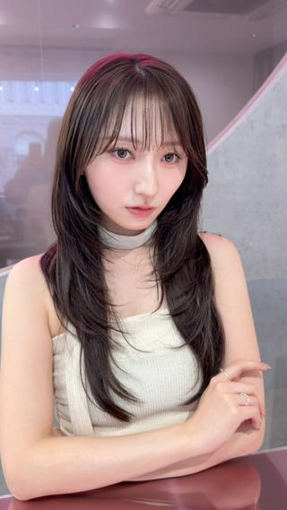 ロング カラー レイヤー＆カラー 人気美容師倉崎涼のヘアスタイル