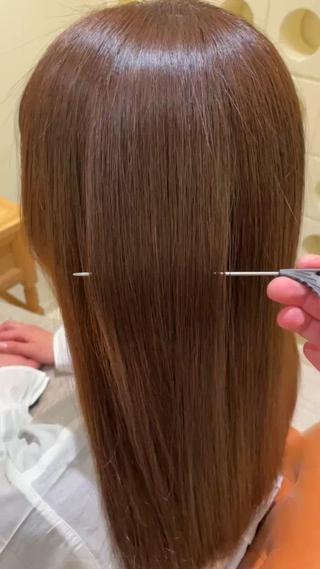 縮毛矯正でツヤサラ仕上がりに♪ 