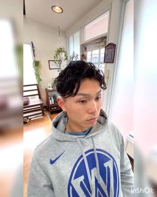 パーマ メンズ TELA HAIR 大網店所属・小松崎 翔太のヘアスタイル