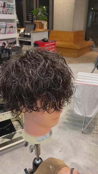 波巻きパーマ大研究中!!