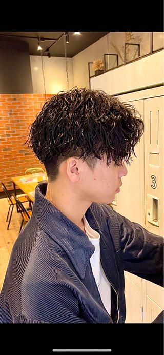 ショート カラー パーマ ヘアアレンジ メンズ TAIGA /メンズ美容師のヘアスタイル