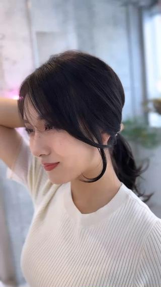 セミロング カラー 髪質改善サロン Sea shinjuku 新宿南口【シー シンジュク】所属・髪質改善/韓国ヘア レイヤー/新宿/ロミのヘアスタイル