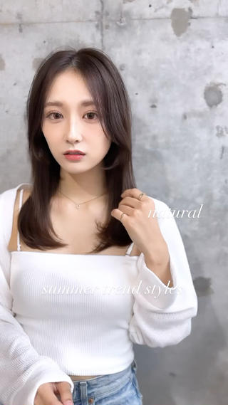 ミディアム カラー 髪質改善サロン Sea shinjuku 新宿南口【シー シンジュク】所属・髪質改善/韓国ヘア レイヤー/新宿/ロミのヘアスタイル