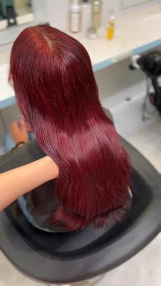 カラー 🍒♡艶髪暖色カラー saaya♡🍒のヘアスタイル