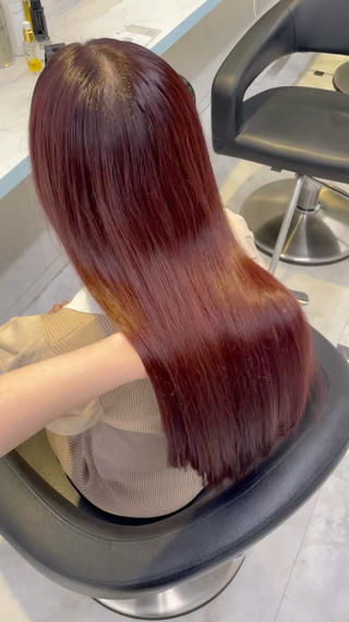 カラー 🍒♡艶髪暖色カラー saaya♡🍒のヘアスタイル