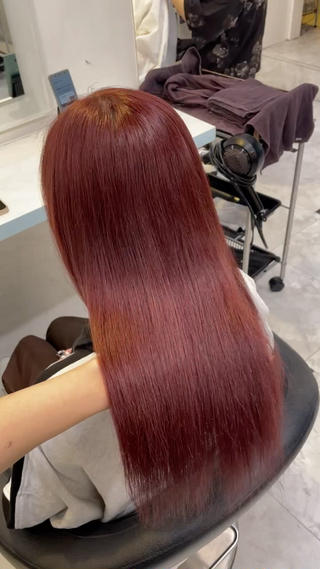 カラー 🍒♡艶髪暖色カラー saaya♡🍒のヘアスタイル