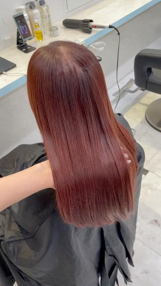 カラー 🍒♡艶髪暖色カラー saaya♡🍒のヘアスタイル