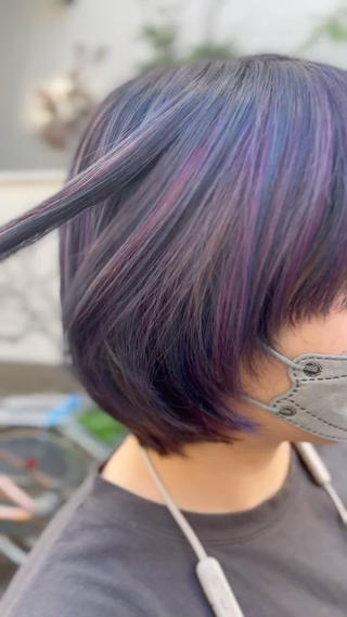 ショート カラー 原宿サロン代表 デザインカラー伊藤卓のヘアスタイル