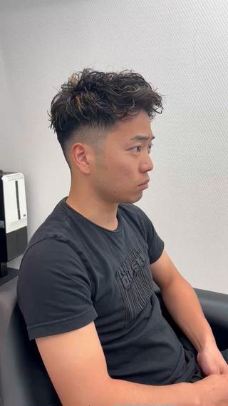 パーマ メンズ ANSAhair小倉所属・丹上 俊弥のヘアスタイル