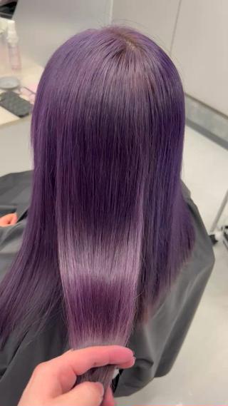 ロング カラー 👑垢抜け韓国ヘア ハッシュカット唯澄のヘアスタイル