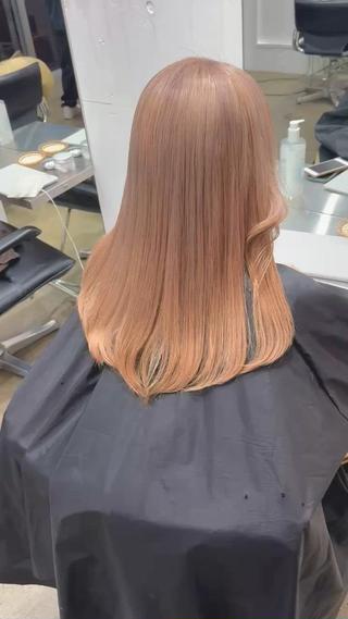 セミロング カラー 新宿 似合わせカラー HINAのヘアスタイル