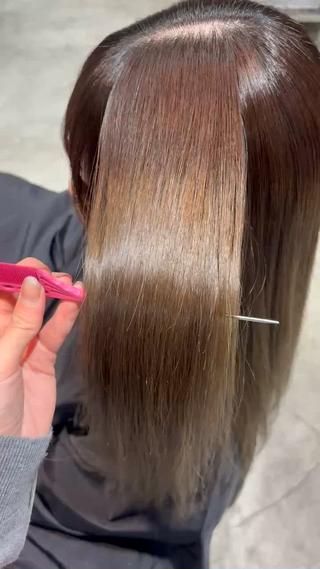 2bleachの毛を酸性ストレート️