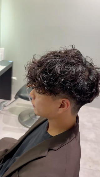 ショート パーマ メンズ メンズ特化／韓国風 /江戸谷大晴のヘアスタイル