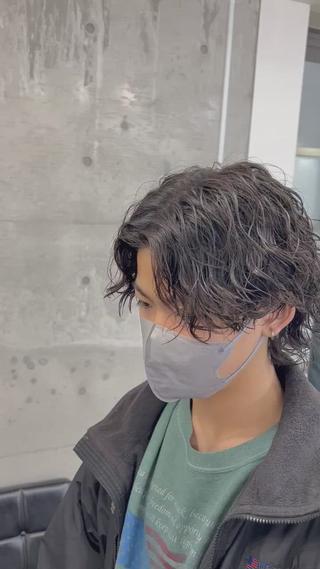 ミディアム メンズ YUYA/メンズパ ーマ/メンズのヘアスタイル