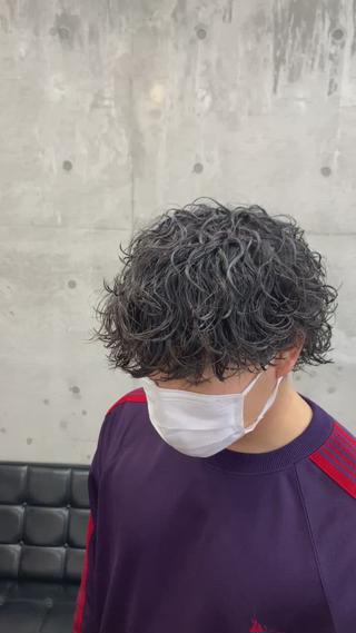 ショート パーマ メンズ YUYA/メンズパ ーマ/メンズのヘアスタイル