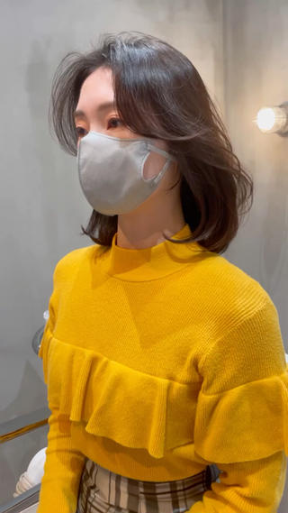 ミディアム LOMA🇰🇷 銀座クボタのヘアスタイル
