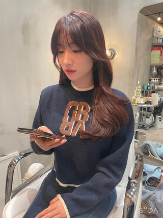 ロング LOMA🇰🇷 銀座クボタのヘアスタイル