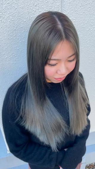 ロング 🎀ハイトーン/ 艶カラー/夕月🎀のヘアスタイル