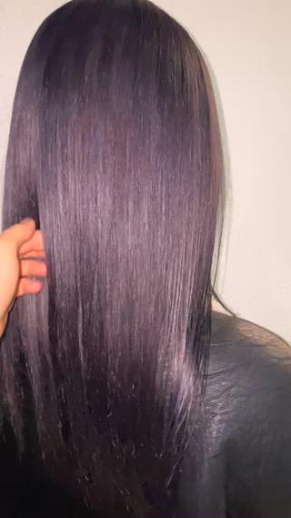 セミロング 🎀ハイトーン/ 艶カラー/夕月🎀のヘアスタイル