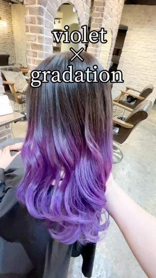 ミディアム カラー ACROあべの店所属・艶カラー/インナー /グラデ/大西小百合のヘアスタイル