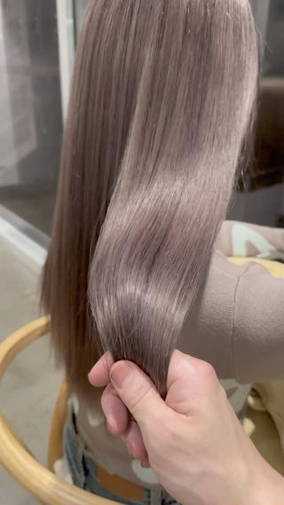 セミロング カラー 圧倒的なケアブリーチ /髪質改善🩵松田のヘアスタイル