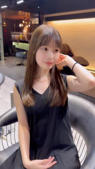 セミロング レスピア銀座中央通り店所属・酸性ストレート/ 透明感カラー/中村利のヘアスタイル