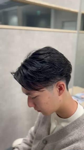 ショート パーマ メンズ 🔮メンズ縮毛矯正 毛流れパーマ💎竹永のヘアスタイル
