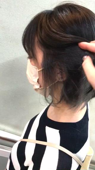 ショート カラー 艶髪に✧ / 透明感 カラー / 冨成のヘアスタイル