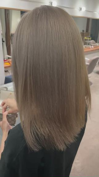 セミロング カラー ヘアアレンジ hair salon darts所属・髪質改善/美髪ケア ✨岡野右京のヘアスタイル