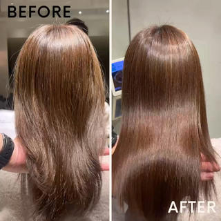 ミディアム 髪質改善・美髪矯正 ケアカラーGAOのヘアスタイル
