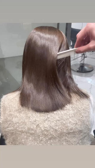 ミディアム 髪質改善・美髪矯正 ケアカラーGAOのヘアスタイル