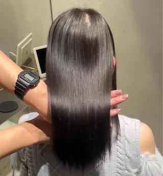 セミロング パーマ 髪質改善・美髪矯正 ケアカラーGAOのヘアスタイル