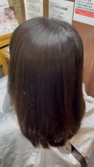 セミロング katae sayoriのヘアスタイル