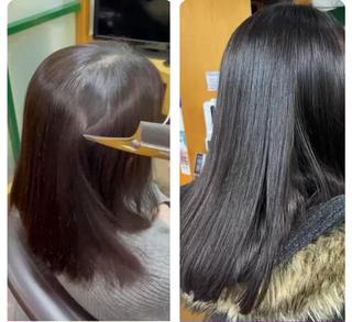 セミロング katae sayoriのヘアスタイル