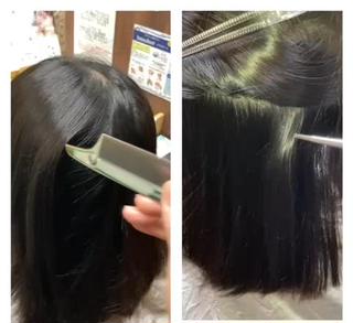 セミロング katae sayoriのヘアスタイル