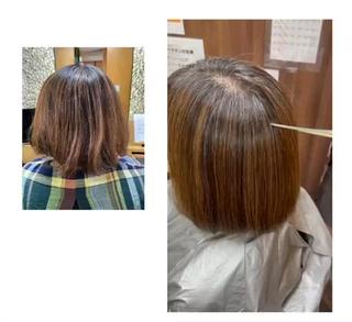 ミディアム パーマ katae sayoriのヘアスタイル