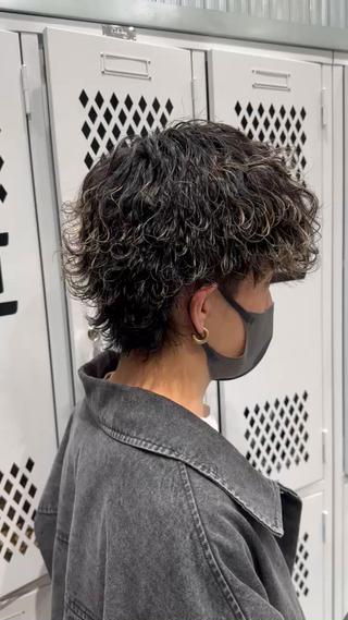 パーマ メンズ 当日予約⭕️ fifth渋谷太田のヘアスタイル