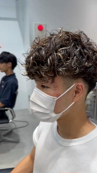 パーマ メンズ 当日予約⭕️ fifth渋谷太田のヘアスタイル