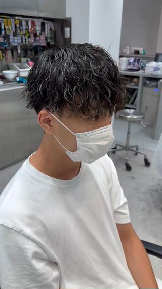 パーマ メンズ 当日予約⭕️ fifth渋谷太田のヘアスタイル