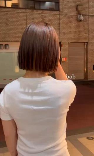 夏に向けてばっさりcutする方増えてます！
ぱつっと見えるbobとってもかわいいです
初めての方も是非お任せ下さい 