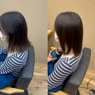 ミディアム edA所属・竹内 央のヘアスタイル