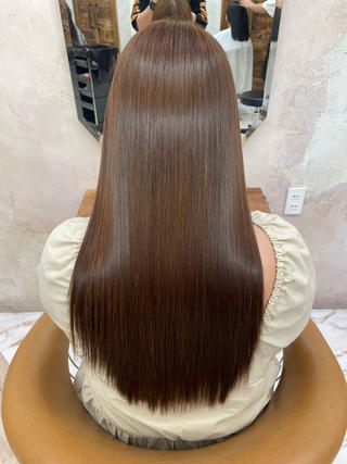 ロング 縮毛矯正/艶カラー 笠原康平のヘアスタイル