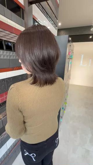 ミディアム カラー ショート×ブリーチ 🪞問屋町/yujiのヘアスタイル