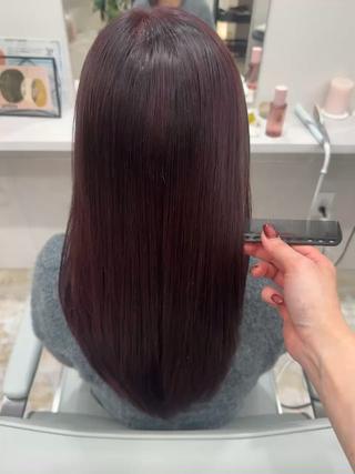 ロング カラー makoto⌇レイヤ ー⌇艶カラー🍒のヘアスタイル