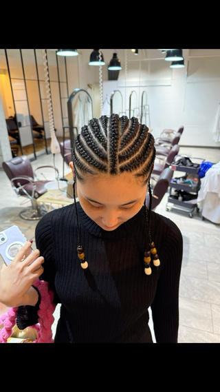 BRAIDS💎愛子 大人ハイライト💎のヘアスタイル