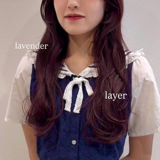 ロング カラー 🍊暖色×顔周り 🍊cocoroのヘアスタイル