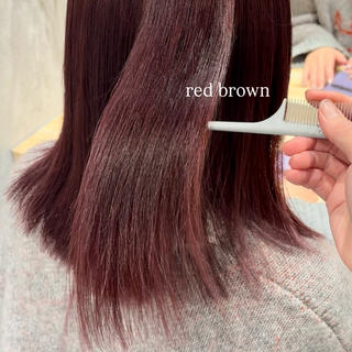 セミロング カラー 🍊暖色×顔周り 🍊cocoroのヘアスタイル