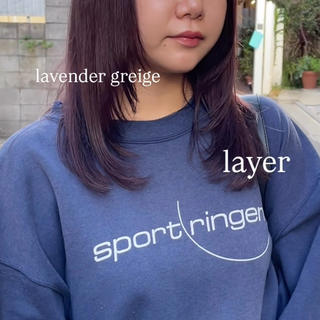 ミディアム カラー 🍊暖色×顔周り 🍊cocoroのヘアスタイル