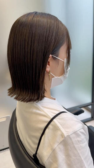 ミディアム SALOWIN心斎橋Suite店所属・ブリーチ毛にもできる 縮毛矯正|鷹司郎のヘアスタイル